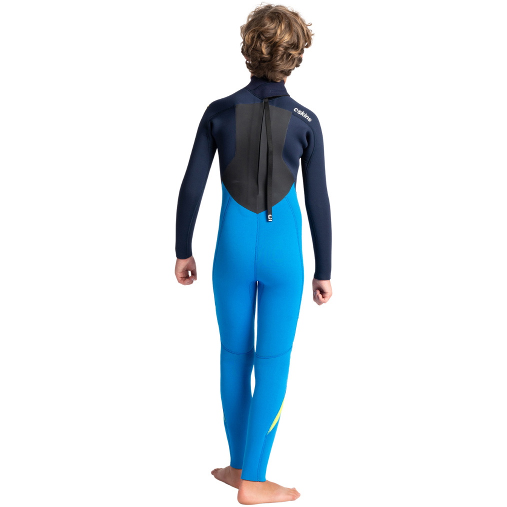 2026 C-Skins Enfants Legend 4/3mm Back Zip Combinaison Néoprène C-LE43JBZ - Cyan / Slate / Multi